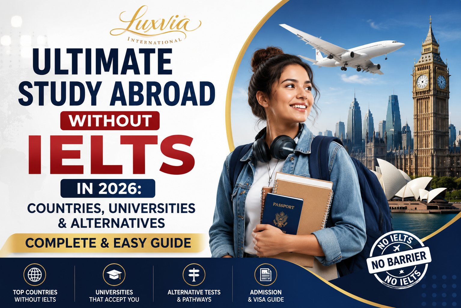 Ultimate Study Abroad Without IELTS in 2026: Countries, Universities & Alternatives Complete & Easy Guide
