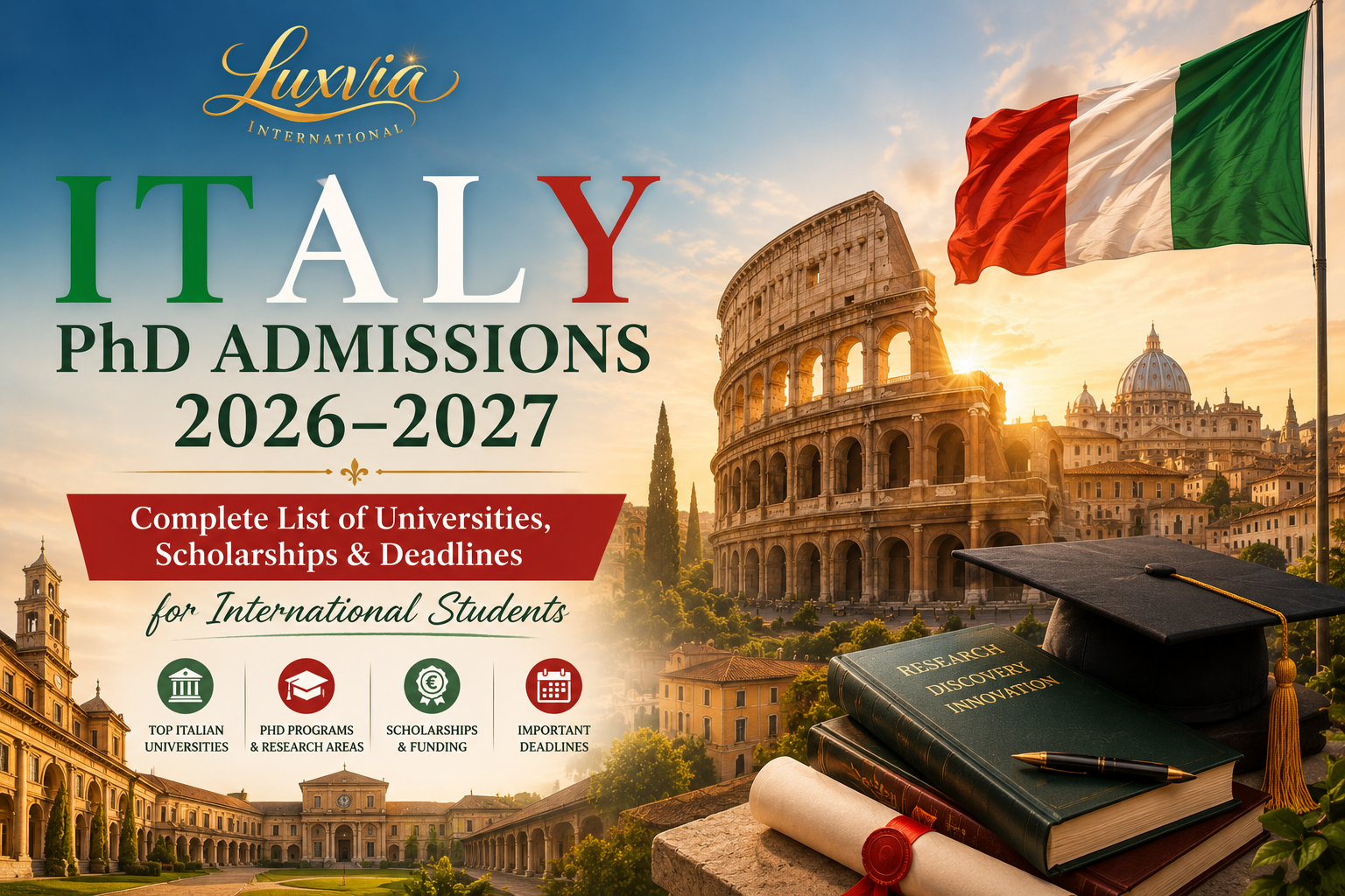 Best Italy PhD Admissions 2026–2027: Universities, Scholarships & Deadlines for International Students